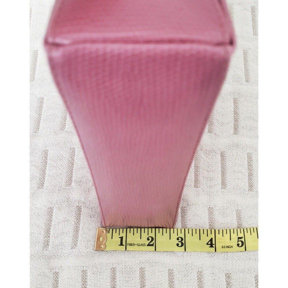 Liz Claiborne Pink Mini Shoulder Bag Y2K Textured Faux Leather Pink Lining - Picture 4 of 16
